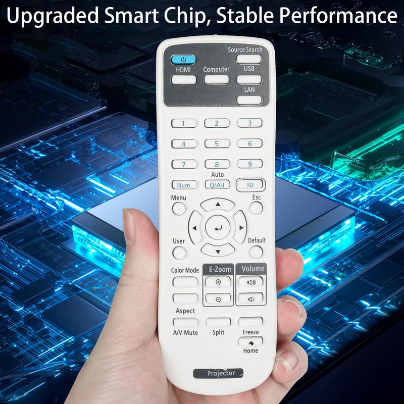 219863500 Remote Control Compatible with Epson Projector EB-E01 EB-E10 EB-E20