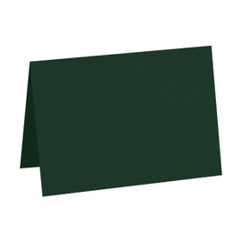 LUXPaper A7 Folded Cards | 5 1/8" x 7" | Green Linen | 100lb. Cover | 50 Qty