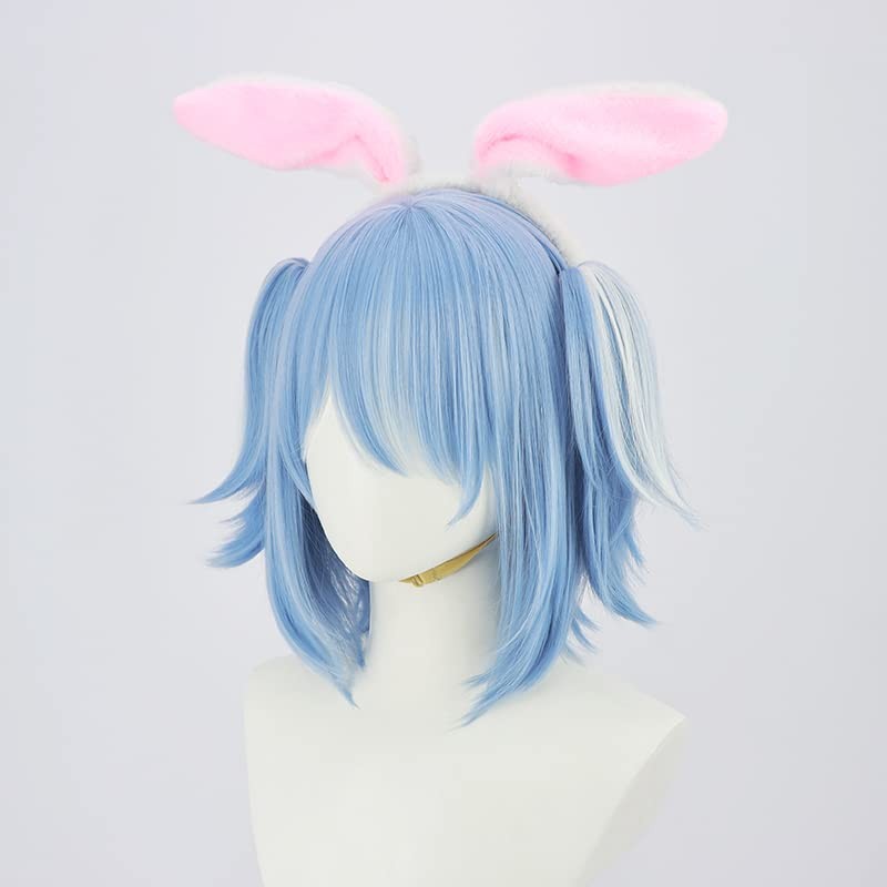 Cosplay Wig, Toda Pekora Blue White Gradient Heat Resistant Wig