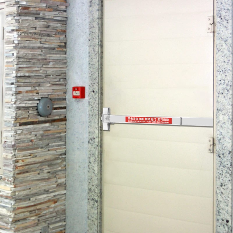 CeRaBuRET Silver Panic Bar Exit Device, Push Bar for Exit