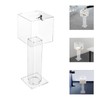 YUYFCC Acrylic Donation Box Freestanding Clear Suggestion Box with Lock