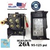 Lefoo Pressure Switch Control 95-125psi 1 Port Heavy Duty 26