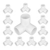 12-Pack 3 Way PVC Fittings 1 Inch, Furniture Grade PVC