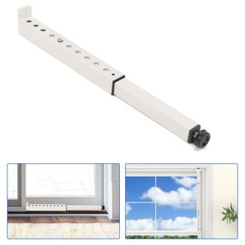 Wintcomfort Adjustable Window Security Bar, Heavy Duty Sliding Window Security Lock for Window Safety, Patio Door, Apartment Vertical and Horizontal Window Safety Bar Extends Form 10" to 18" (White)
