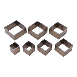 7Pcs Hollow Punch Cutter Squared Design High Carbon Steel Multipurpose Wear Resistant Durable Hollow Hole Punch Set