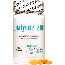 Dialyvite 800 Multi-Vitamin Supplement for Dialysis Patients, 180 Tablets