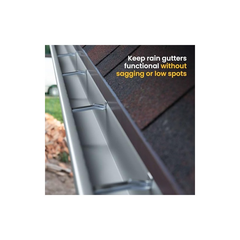 Quick-Screw 5" Gutter Hangers - Heavy Duty Hidden Gutter Brackets