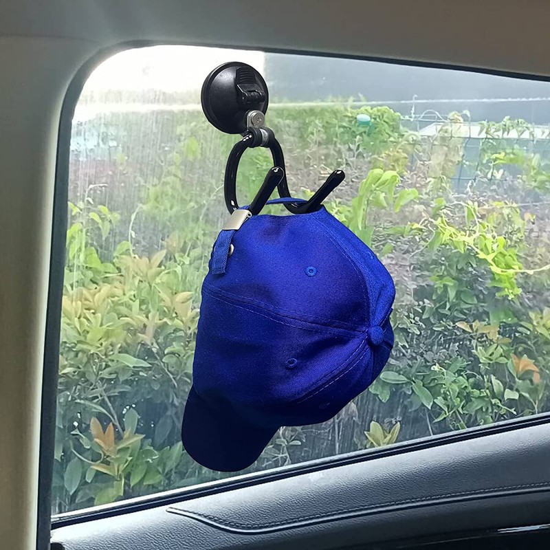 AUXPhome 2Pack Suction Cup Hooks, Hat Storage Organizer Stand Holder