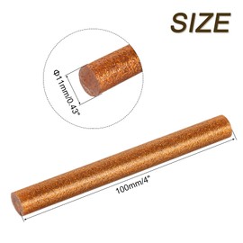 uxcell 6pcs Mini Hot Glue Sticks for Glue Gun 0.43 x 4 inch Large Glue Sticks, 11 x 100mm Glitter Bronze Gold
