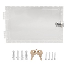 Thermostat Lock Box Universal Large Transparent Thermostat Protective Guard for Thermostat On Wall Type B
