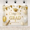 Graduation Backdrop Class of 2025 10x8ft Soft Gold Congrats Grad