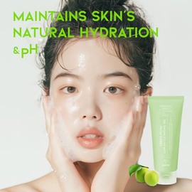 #OOTD #OOTD Hydrating Facial Cleanser, Gentle Soothing Korean Cleanser Face Wash for Acne-prone Sensitive Skin. Green Plum Low pH Cleansing Gel 200ml 6.76 Fl. Oz.