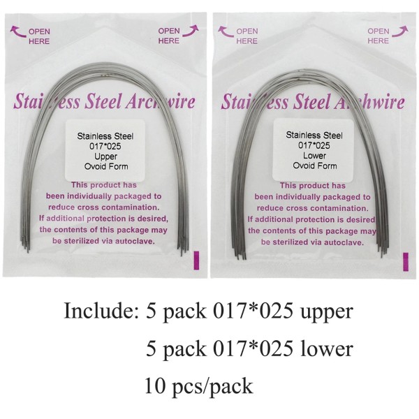 Unbranded Orthodontic SS Arch Wire Stainless Steel Arcos De Ortodoncia