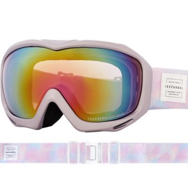 ICEPARDAL IBP-782 Ski Goggles, Women's, One Size Fits Most, Planned in Japan, Anti-Fog Treatment, Double Lens, Lavender 1, Skiing, Snow Goggles, Snowboarding