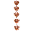 Monarch Rain Chains Pure Copper Lotus Cup Rain Chain Extension,