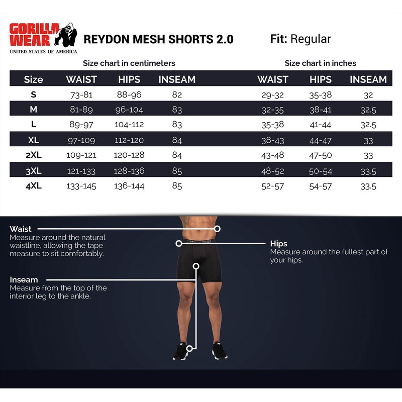 Gorilla Wear Reydon Men's Mesh Shorts 2.0