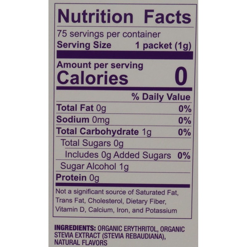 Wholesome Organic Stevia, Zero Calorie Sweetener Blend, Non GMO &