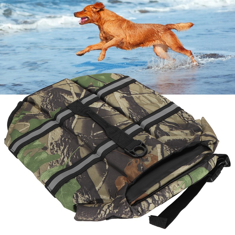 Dog Life Jacket Pet Floatation Vest Saver Swimsuit Preserver for