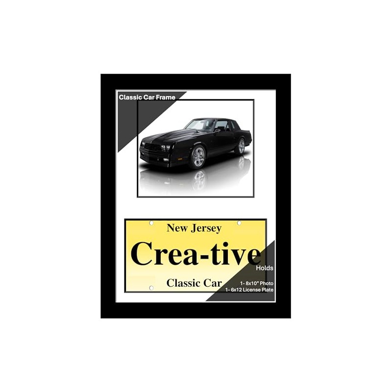 Creative Picture Frames 8x10 Manhattan Black Classic Car Frame with