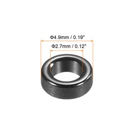 PATIKIL 10pcs 2.7mm Ceramic Guide Rings Fishing Rod Repair Kit for Freshwater Saltwater Fishing Black