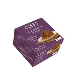 Coles Figgy Christmas Pudding 9.7oz (Pack Of 2)