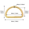 Wuuycoky 1.5" Inner Diameter Golden D Rings Buckles D-ring Non-welded