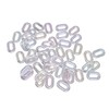 50PCS Acrylic Linking Rings Transparent DIY Assemblable Transparent Color Plating