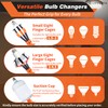 LOVEETA® Gen2 12Ft [18Ft Reach] Lightweight Extendable Light Bulb Changer