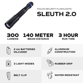 Police Security 98404 Sleuth 2.0 Flashlight
