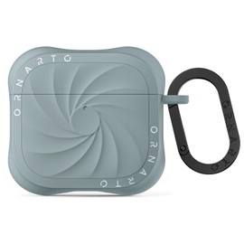 ORNARTO Vortuxe for AirPods 4th Generation Case, Sleek Vortex Design Liquid Silicone Cover Anti-Scratch, 2X MIL-STD Drop Protection for AirPods 4 Case - Succulent