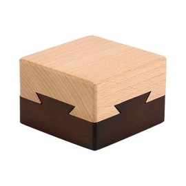 Wooden Magic Secret Puzzle Box Present Brain Teaser Lock Box for Adult with Hidden Compartment for Girlfriend Surprise