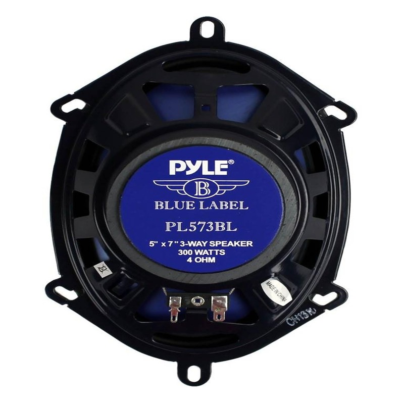 4) New Pyle PL573BL 5x7" 600 Watts 3-Way Car Coaxial