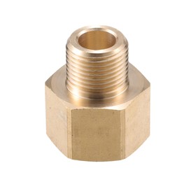 X AUTOHAUX Pressure Washer Connector, M22x1.5 Female to G3/8" Male Adapter Brass Screw Hose Connector Universal for Pressure Washer Quick Connect Brass Copper Tone
