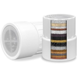 Replacement Shower Head Filter Cartridge Compatible with JOLIE Filtered Showerhead,Multi Stage Replacement Filters for Hard Water Remove Chlorine,Fluoride and Harmful Substance，2 Pack.