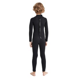 Aunua Youth 3/2mm Neoprene Wetsuits for Kids Full Wetsuit Swimming Suit Keep Warm(7031 Black 10)