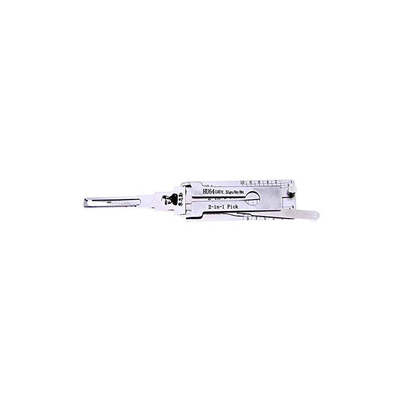 QiDAi 2-in-1 Turbo Decoder Hu64(10) v.3,Pick Car Key HU64,Auto Ignition