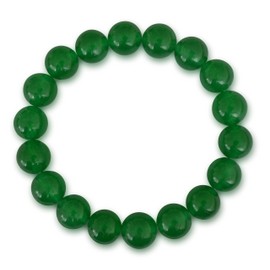 Vifaleno Malaysia Jade Natural Green Round 10mm Jade Bracelet, jade, Jade