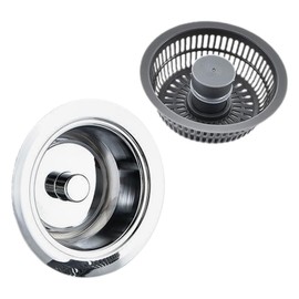 Operitacx Kitchen Sink Strainer Basket Stainless Steel Drain Catcher for Hair and Food to Install Fit for Kitchen and Bathroom Sinks Reusable and Easy to Clean