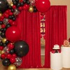 Party Backdrop Curtains 2 Pcs 5FTx10FT Red Sequin Backdrop Sparkly