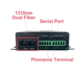 OLYCOM One Pair Serial to Fiber Converter RS232 RS485 RS422 Optic Modem 1310nm SC Connector Dual Fiber for PC Hub Switch
