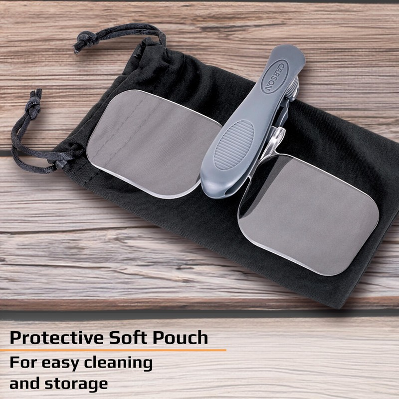 Carson Optical VisorMag 2x Power (+4.00 Diopters) Clip-On Magnifying Lens