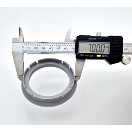 4 x centring rings 70.0-56.1 I 70.0 to 56.1 light grey centring ring