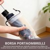 10 pezzi Borsa portaombrelli in plastica traslucida, Sacchetti per Ombrelli