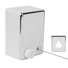 Stainless Steel Retractable Clothesline Wire Telescopic Wall Mounted Clothesline Retractable Extendable Clothesline Up to 4.2m / 20kg for Indoor and Outdoor(White)