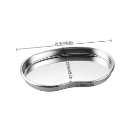 Lotsdonxia 8-Inch Stainless Steel Kidney Tray: A Professional Medical Surgical Instrument Featuring a Large, Curved Dish for Optimal Convenience and Utility