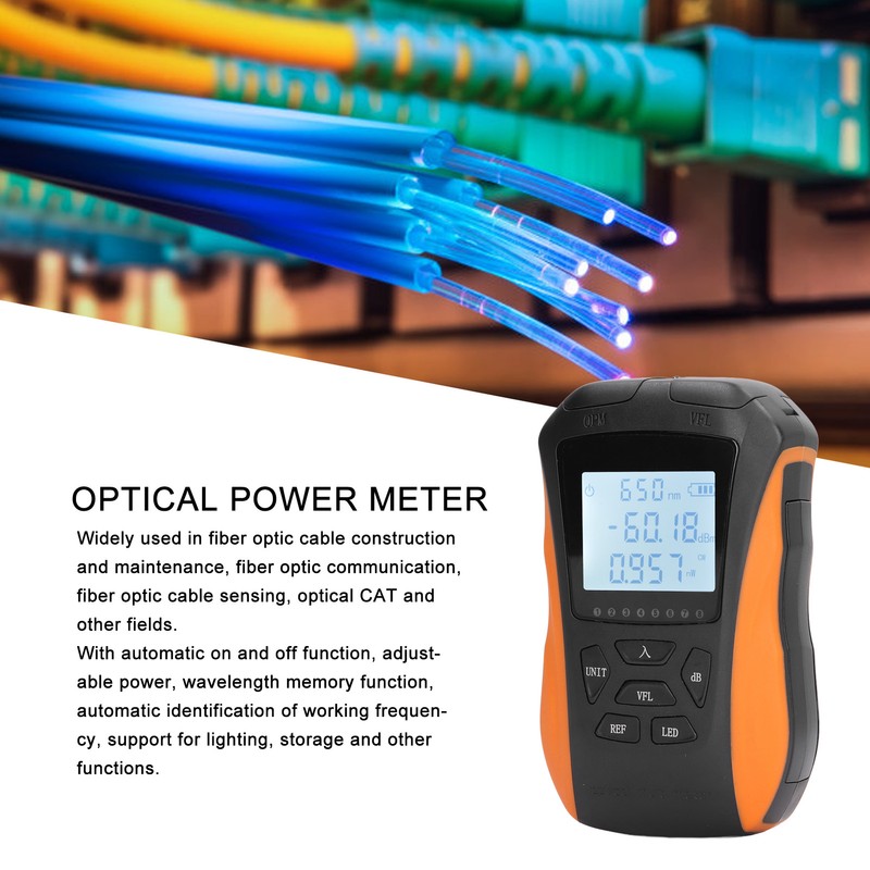 Optical Power Meter Multifunctional 4 in 1 Portable Fiber Light