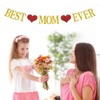 YQWIN Mother's Day Banner Mother's Day Party Decorations Best Mom