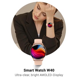 IOWODO Smart Watch for Women, 1.85" HD Smart Watches Answer/Make Calls, Fitness Watch with Heart Rate Sleep Monitor, 120+Sports, Step Counter Trackers, Smartwatch for IOS Android