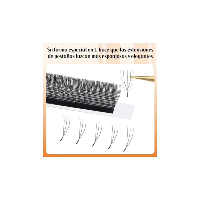 Extensiones De Pestañas Masscaku U 3d, U Shaped 3d W