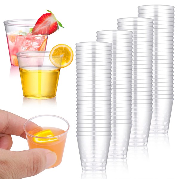 Hejo Pack of 100 plastic shot glasses, 3 cl/30 ml